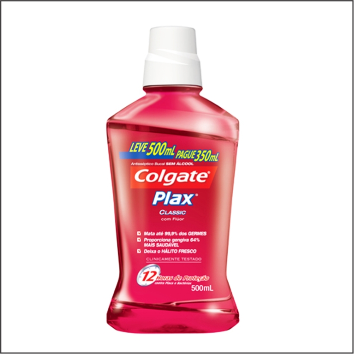 ANTISEPTICO BUCAL COLGATE PLAX LV500ML PG350ML CLASSIC