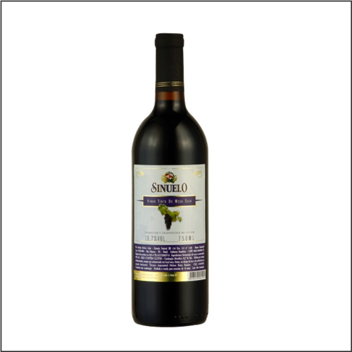 VINHO NACIONAL SINUELO 750ML TINTO SECO