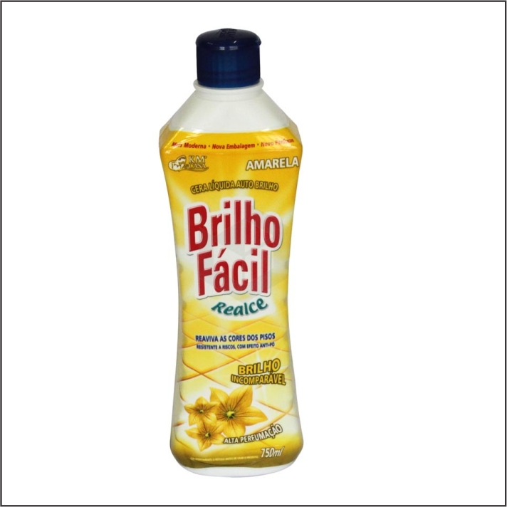 CERA BRILHO FACIL 750ML AMARELO