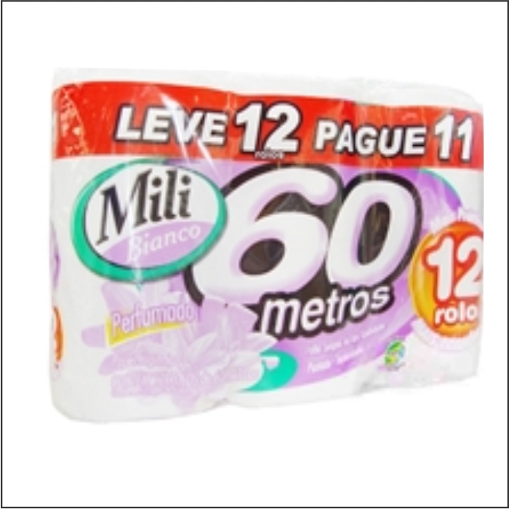 PAPEL HIG MILI BIANCO FS 60M LV12 PG11 PERFUMADO