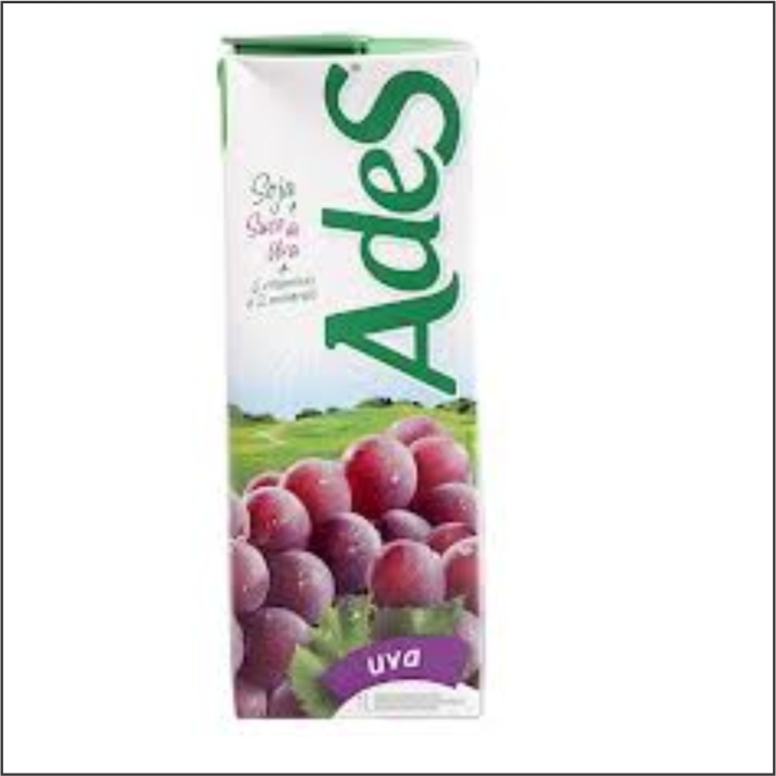 ALIMENTO DE SOJA ADES FRUTAS 1L UVA 