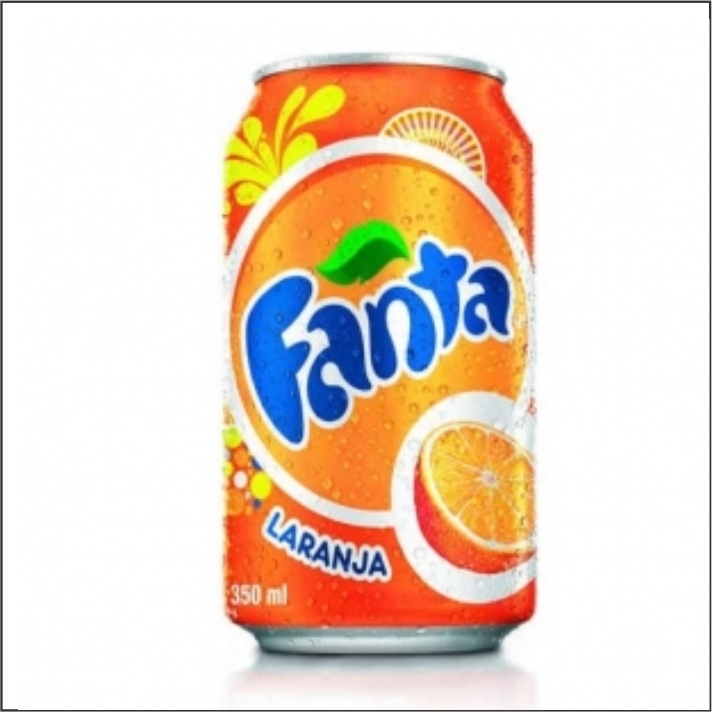 REFRI FANTA LATA 350ML LARANJA 