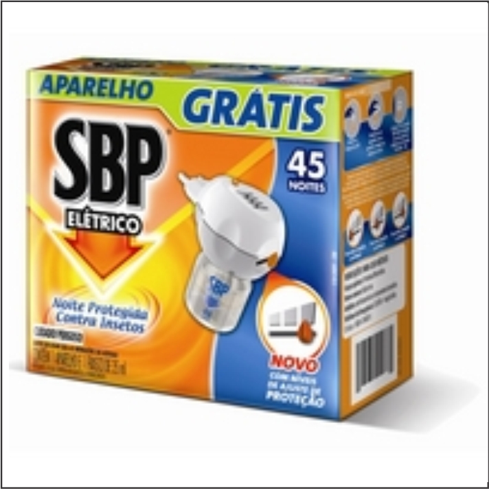 INSETICIDA SBP 45 NOITES REFIL GTS APARELHO